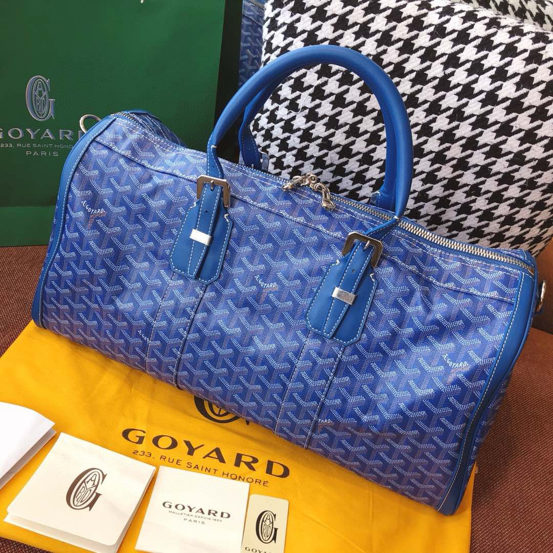 Goyard Goyardine Croisiere 45 - Blue Handle Bags, Handbags - GOY24967