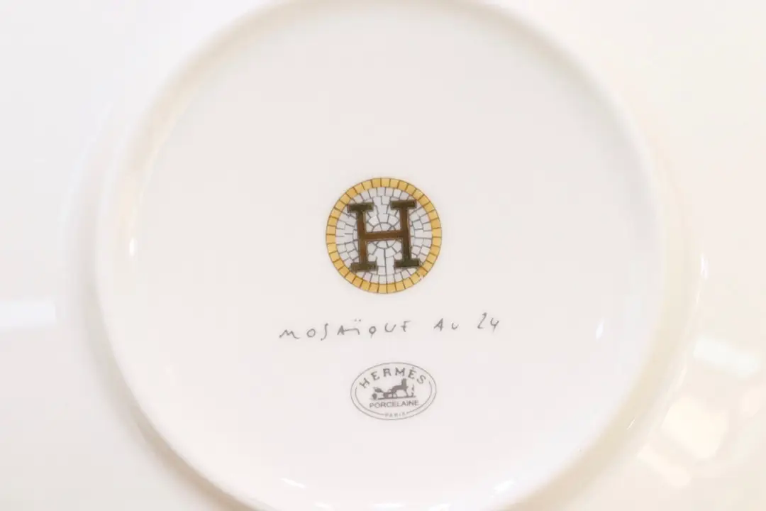 hermès Mosaique H au 24 Gold Tea Saucer