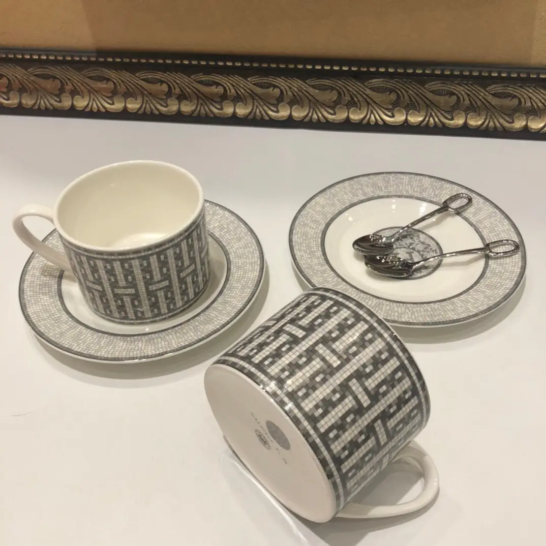 Hermes Mosaique au 24 Platinum Tea Set