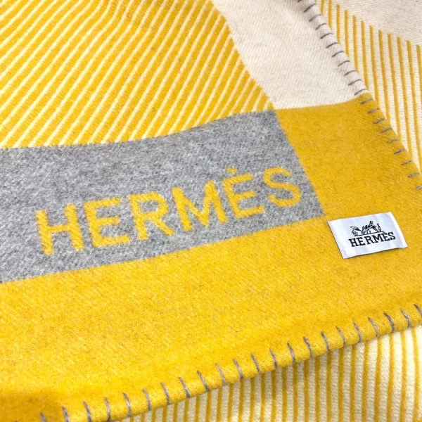 Hermès Blanket » H Riviera Blanket-Pollen | Lightkuo