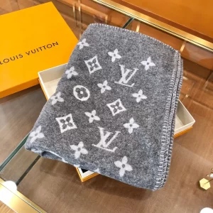 Louis Vuitton Neo Monogram Blanket Gray