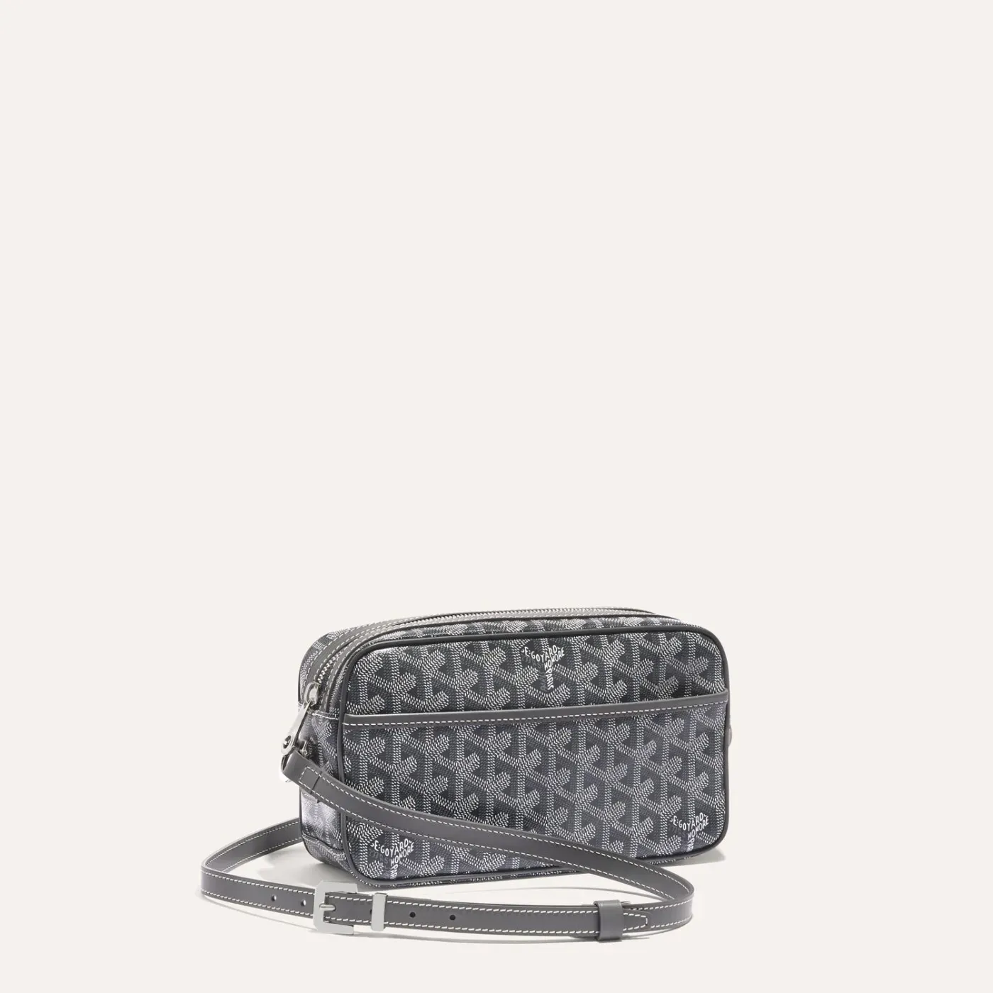 Goyard グレー バケットバッグ Goyard プチ・フロ ミニ カーフスキン＆キャンバス バケット