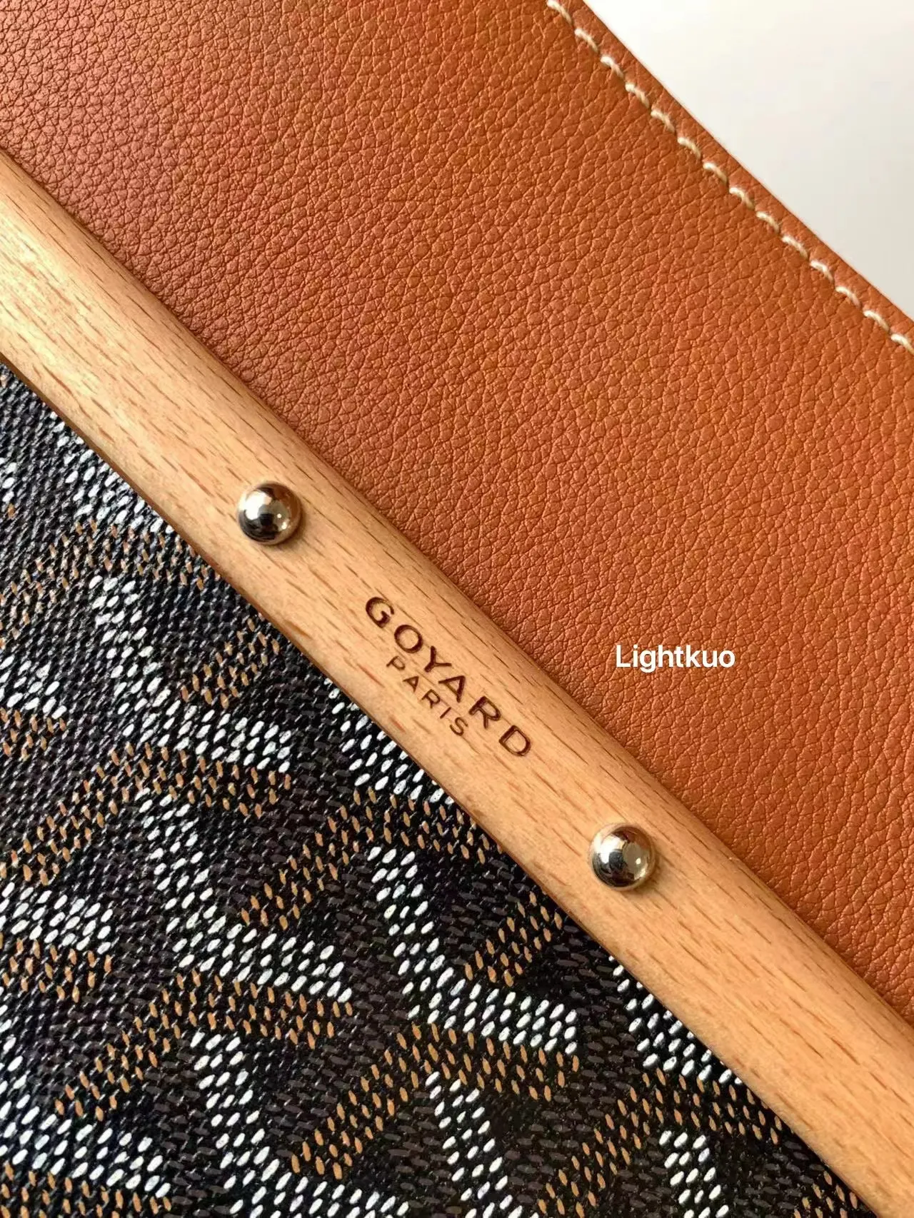 Goyard Saigon Tote Bag - Black & Tan