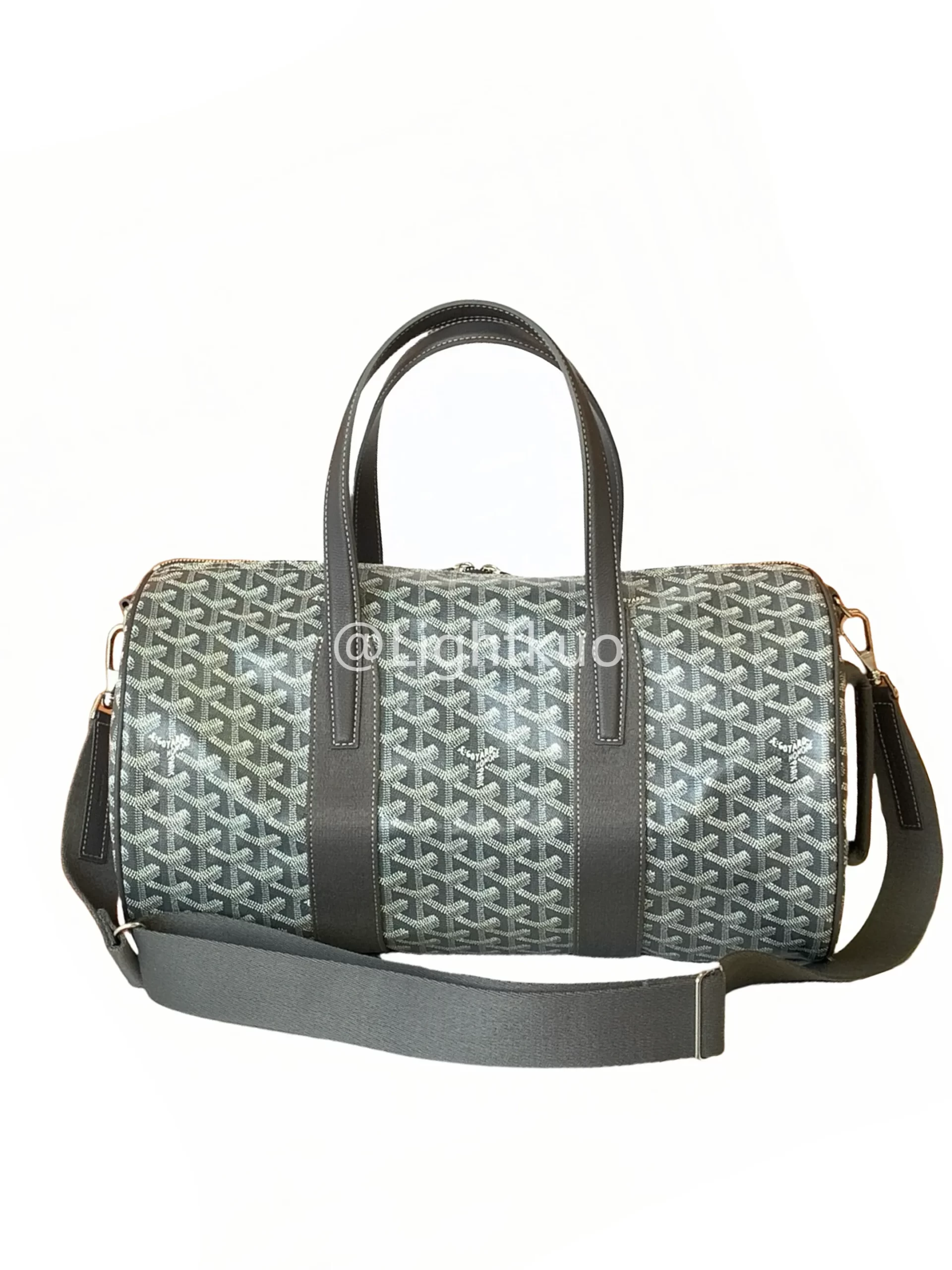 Goyard Barrel 40 Sports Bag Grey